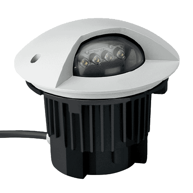 PASSUM SPOT – Ø 180 – lampada alluminio con calotta alluminio